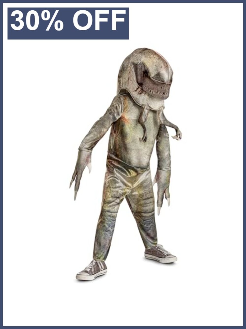 Jurassic Era Dinosaur Costume Kids Jumpsuit Headpiece Pretend Play